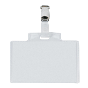 Portanome Pass 3E - clip in metallo - 9,5 x 6 cm - PVC - Sei Rota - conf. 10 pezzi